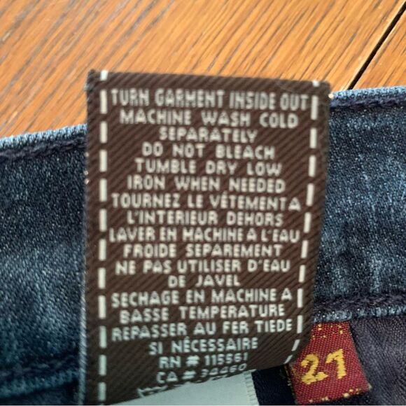 7 FOR ALL MANKIND Roxanne Jeans Women’s Size 27 Medium Wash Blue. - Picture 9 of 14